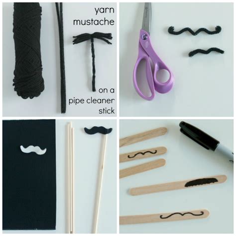 fake mustache diy